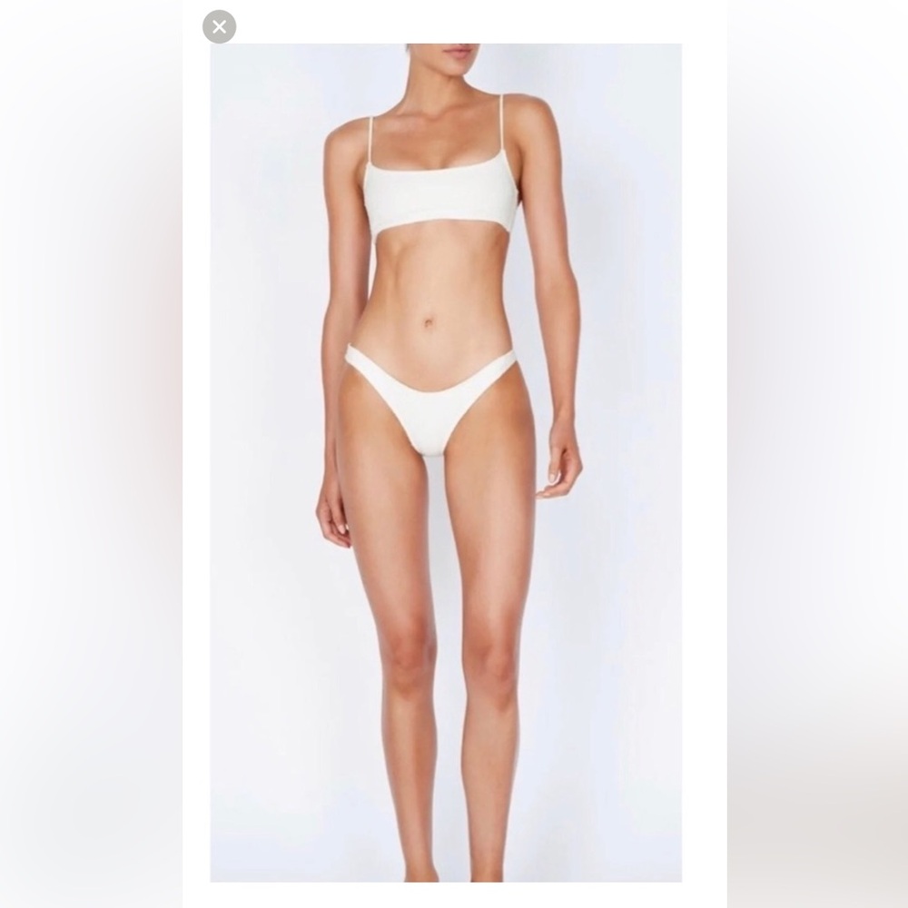 Triangl Swimwear Terry Cloth White Bikini Set